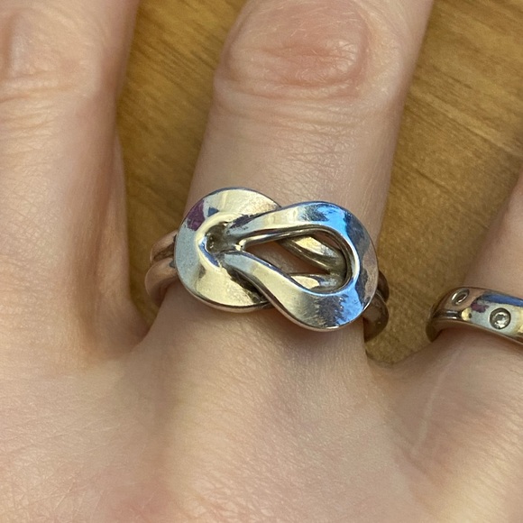 Vintage Mexico lover's knot 925 sterling silver ring ❤️ - Picture 4 of 6